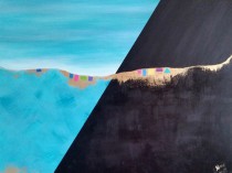 Golden landscape IV, 2017