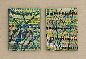 Trees flooded by a turquoise fog III, 2018