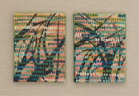 Trees flooded by a turquoise fog I, 2018