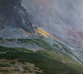 The Sun's last ray in Roztoka Valley, 2018