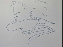 A sleeping boy, 2019