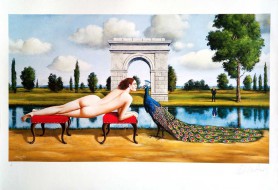 Act and a peacock, 2018