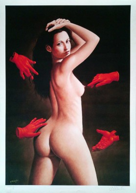 Carmen and red gloves, 2018