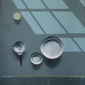 Martwa natura z talerzami i imbrykiem, 2015