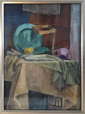 Still life with plate, 2020
