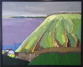 Pejzaż z rzeką, 2019