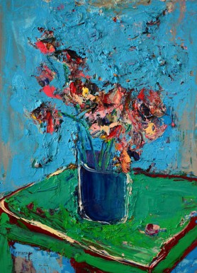 Blue chrysanthemums, 2015