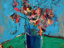 Blue chrysanthemums, 2015