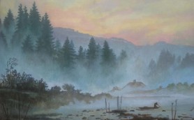 Landscape (copy of a painting by K. D. Fredrich), 2021