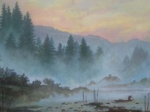 Landscape (copy of a painting by K. D. Fredrich), 2021