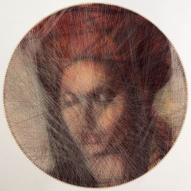 Stringart inspired by Tamara de Lempicka's La sagesse, 2021