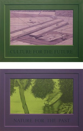 Culture for the future / Nature for the past, dyptyk, 2017