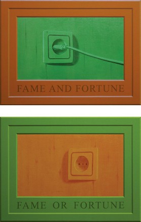 Fame and fortune / Fame or fortune, dyptyk, 2020