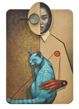 Lady with Cat II, 2022
