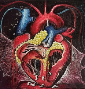 Heart with worms, 2021