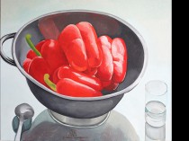 Peppers in colander, 2013