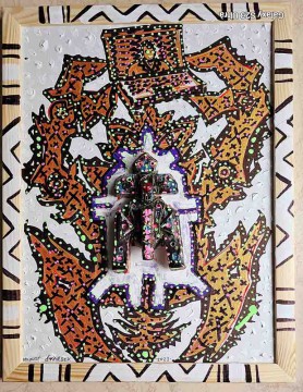 Warrior with golden totem 2, 2023