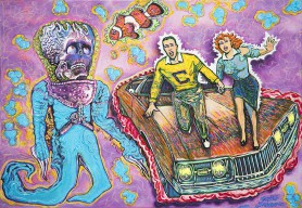 The fish scared the running people, 2015 - 2016