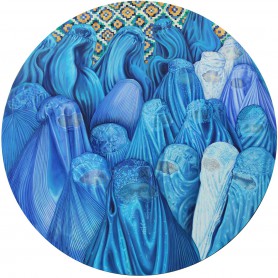 Tondo with odalisques, 2024