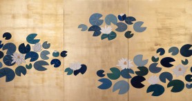 Dream Over a Pond with Nenufars - triptych, 2022