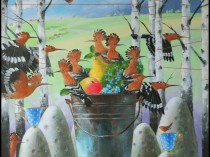 Bucket with hoopoes, 2025