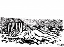 Woman on the beach, 2015