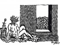 Woman by the window, 2015