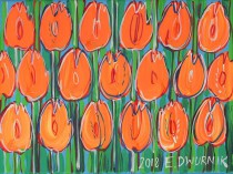 Orange tulips, 2018
