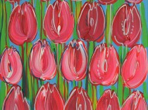 Red tulips, 2018